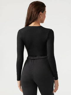 Sophisticate Elegance: Long Sleeve Bodysuit