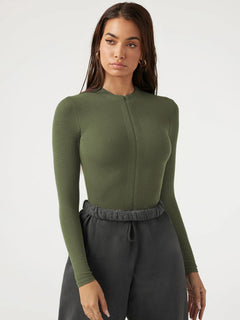 Sophisticate Elegance: Long Sleeve Bodysuit