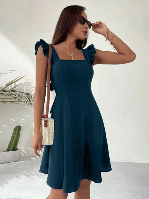 Charming Pastoral Suspenders Dress