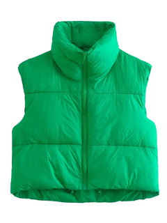 Quirky Chic Women's Quilted Vest for Effortless Elegance