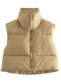 Quirky Chic Women's Quilted Vest for Effortless Elegance