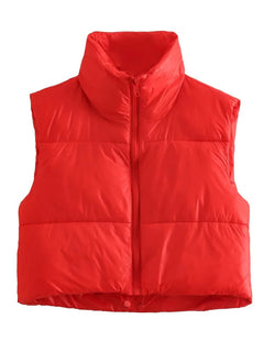 Quirky Chic Women's Quilted Vest for Effortless Elegance