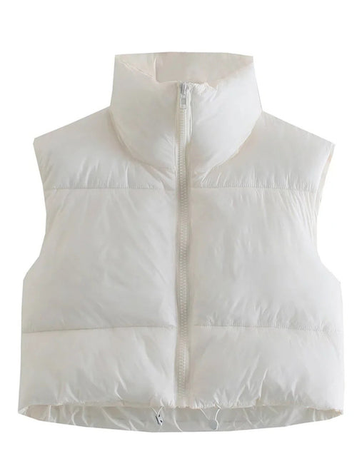 Quirky Chic Women's Quilted Vest for Effortless Elegance