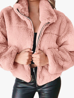 Chic & Cozy Whimsical Zipper Cardigan