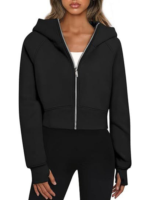 Charming Spring Fleece Zipper Hoodie