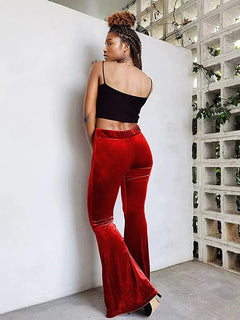 Velvet Flared Pants: Your Style Essential!