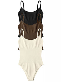 Elegance Enhanced Sleek Tank Bodysuit: Sophisticated Silhouette