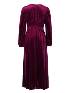 Opulent Velvet Waist Knit Dress