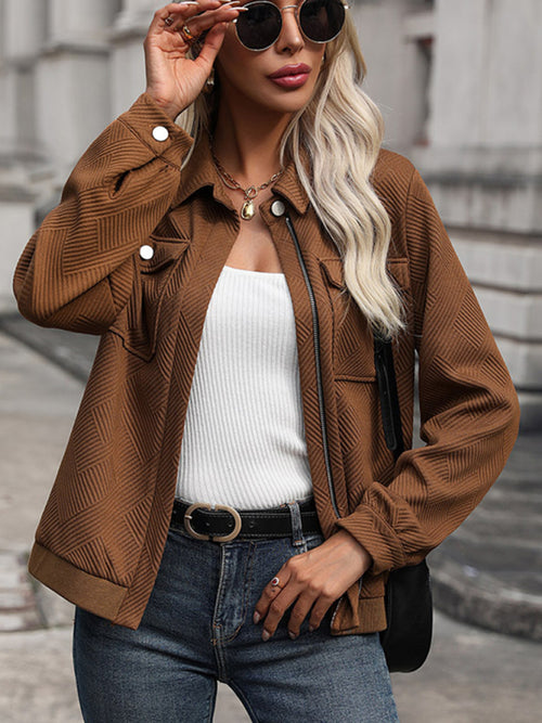 Whimsical Autumn Chic Retro Lapel Jacket