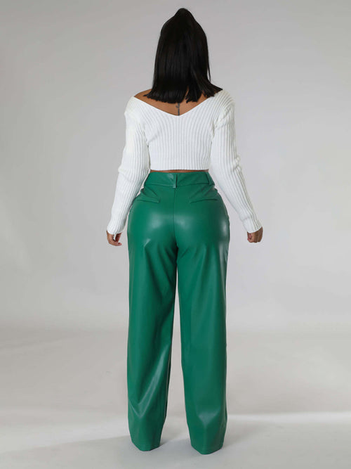 Stay Comfy & Stylish in PU Leather Pants!