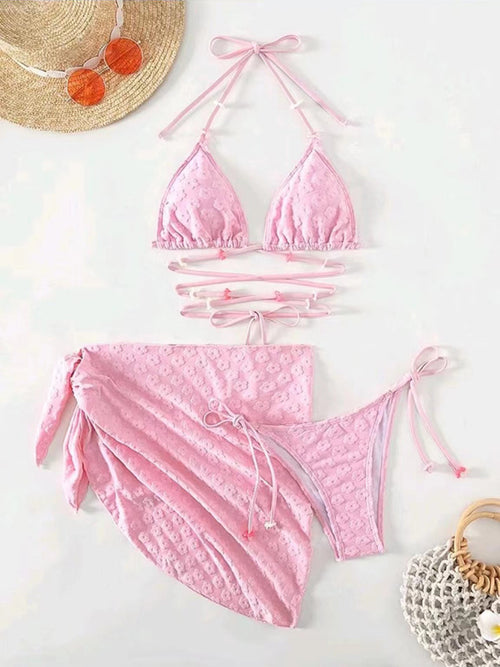 Floral Enchantment Lace Bikini Set 💖