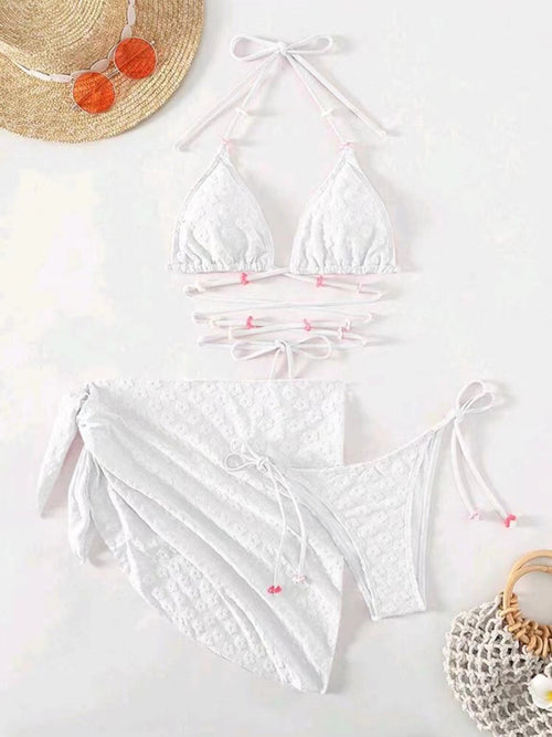 Floral Enchantment Lace Bikini Set 💖