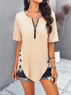 Effortless Chic Short-Sleeved Summer Top