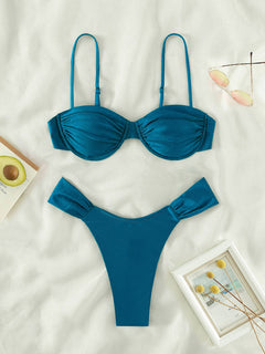 Goddess of the Sea Pleated Beach Bikini