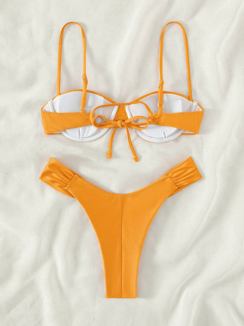 Goddess of the Sea Pleated Beach Bikini