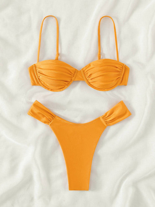 Goddess of the Sea Pleated Beach Bikini