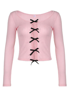 Effortlessly Chic Bow Lace Top: Perfect Casual Style