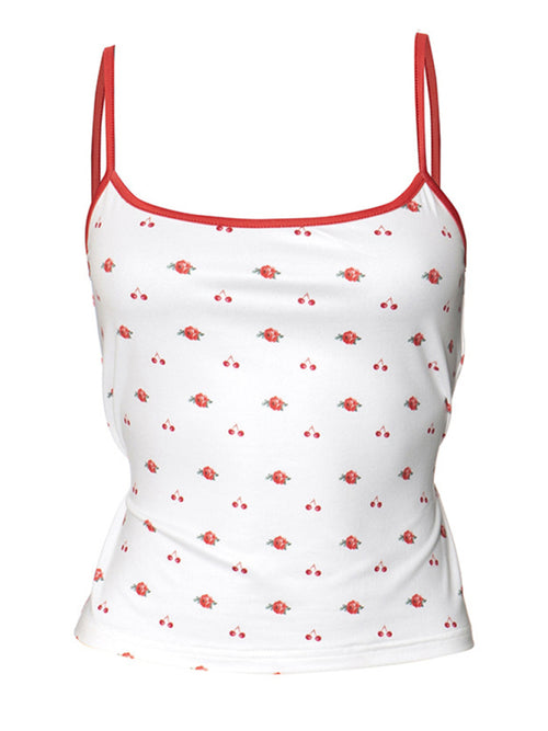 Cherry Blossom Cami & Vest Set: Blooming Style