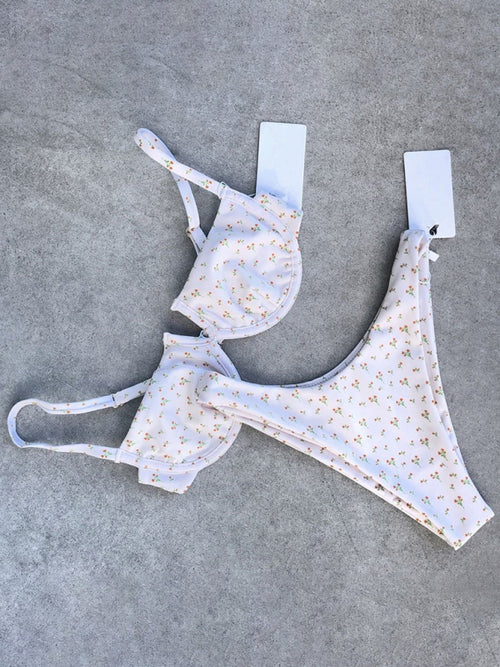 Vintage Goddess Polka Dot Underwire Swimsuit