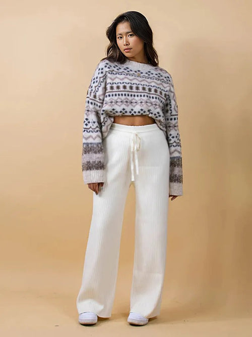 Whimsical Vibrance Drawstring Trousers