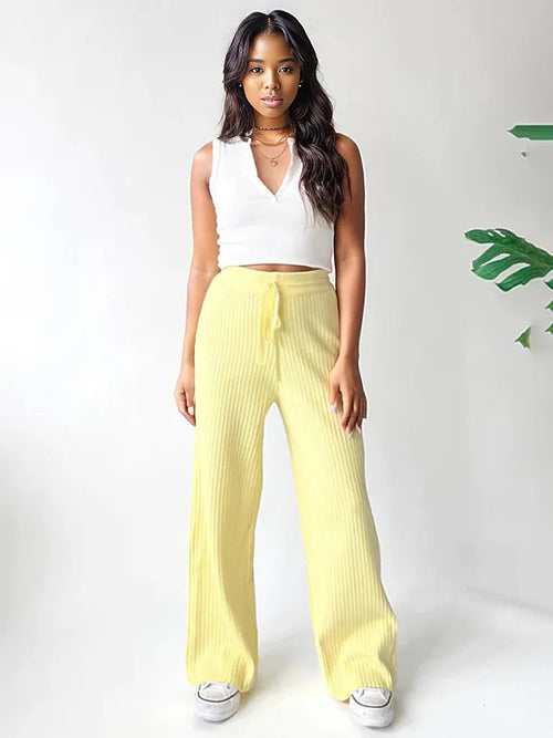 Whimsical Vibrance Drawstring Trousers