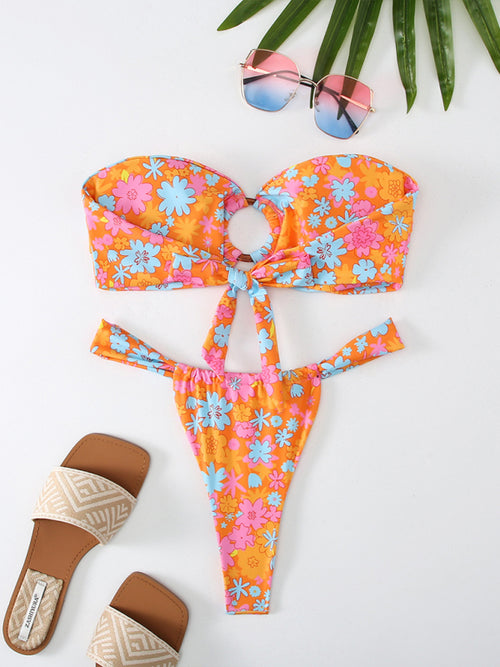 💖Romantic Elegance Floral Bikini: Colourful Intrigue💖