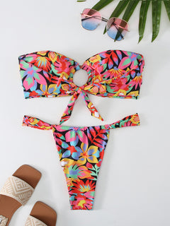 💖Romantic Elegance Floral Bikini: Colourful Intrigue💖