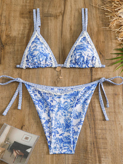 Enchanted Rose Goddess Lace-Up Bikini