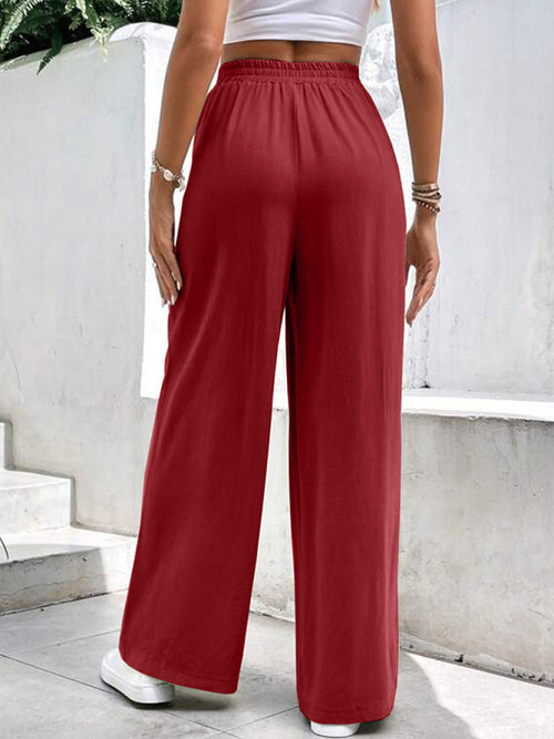 Chic Mid-Waist Straight Pants: All-Day Comfort & Style