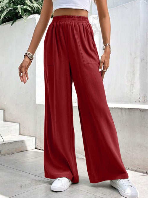 Chic Mid-Waist Straight Pants: All-Day Comfort & Style