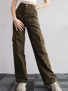 Comfy Chic Mid-Rise Pocket Trousers: Your New Favourite!