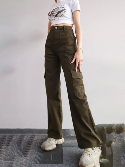 Comfy Chic Mid-Rise Pocket Trousers: Your New Favourite!