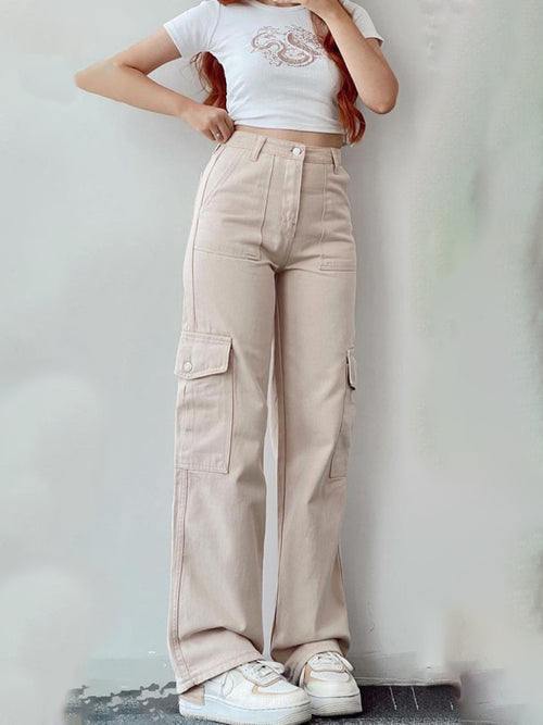 Comfy Chic Mid-Rise Pocket Trousers: Your New Favourite!