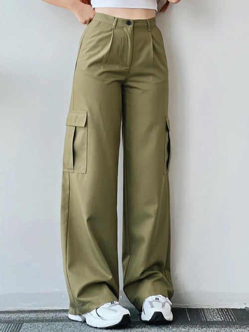 Comfy Chic Mid-Rise Pocket Trousers: Your New Favourite!