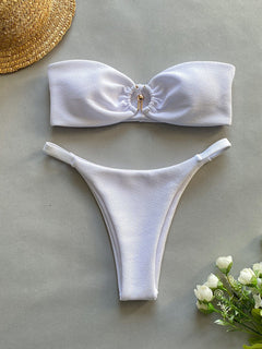 Enchanted Romance Bikini: Metal Split Magic Embrace.