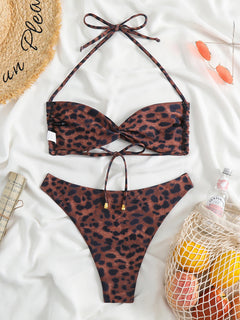 Leopard Dream: Mysterious Elegance Bikini Set