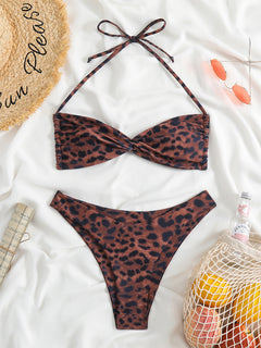 Leopard Dream: Mysterious Elegance Bikini Set