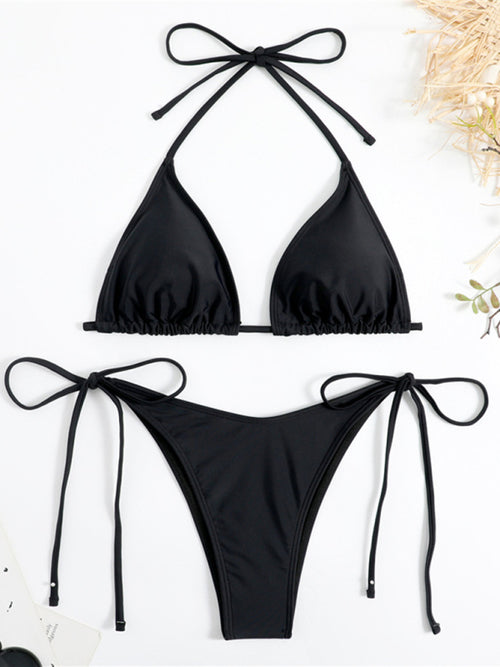 Goddess Glow Midnight Love Triangle Bikini