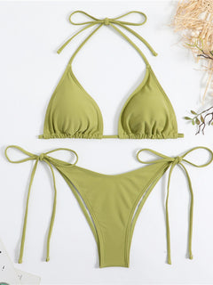 Goddess Glow Midnight Love Triangle Bikini