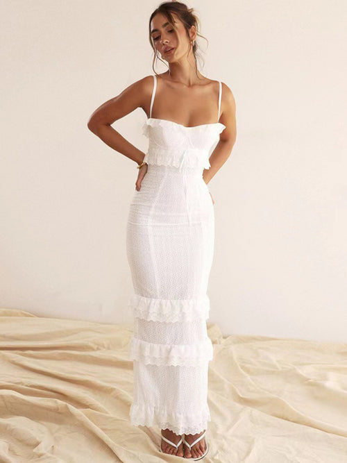 Opulent White French Elegance Dress