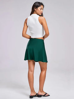 Elevate Your Style: High Waist Satin Skirt