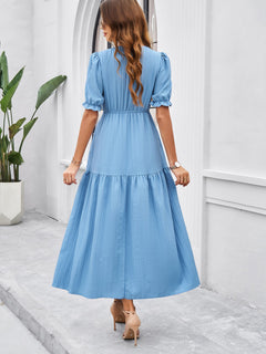 Elegance Defined: V-Neck Summer Dress