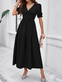 Elegance Defined: V-Neck Summer Dress