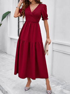 Elegance Defined: V-Neck Summer Dress