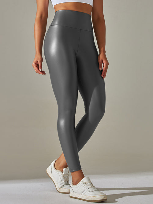 Comfy & Stylish Plus Size Leather Leggings