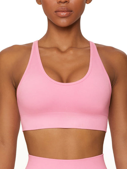 Stretchy Seamless Sports Vest: Comfy Workout Essential