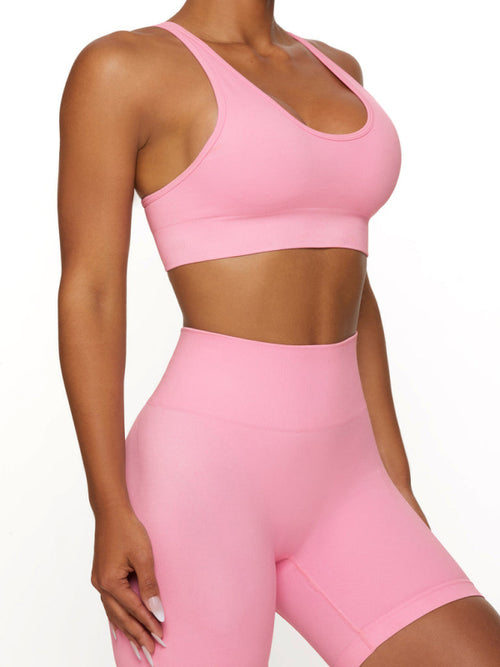 Stretchy Seamless Sports Vest: Comfy Workout Essential