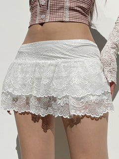 Lace Cake Mini Skirt: Effortless Elegance 💖