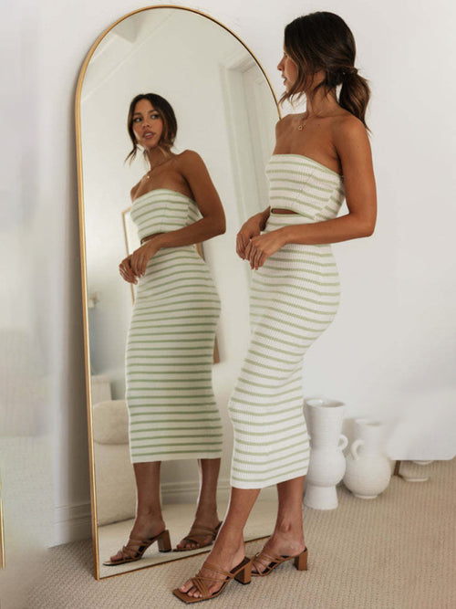 Sovereign Striped Knitted Dress