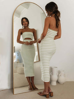 Sovereign Striped Knitted Dress